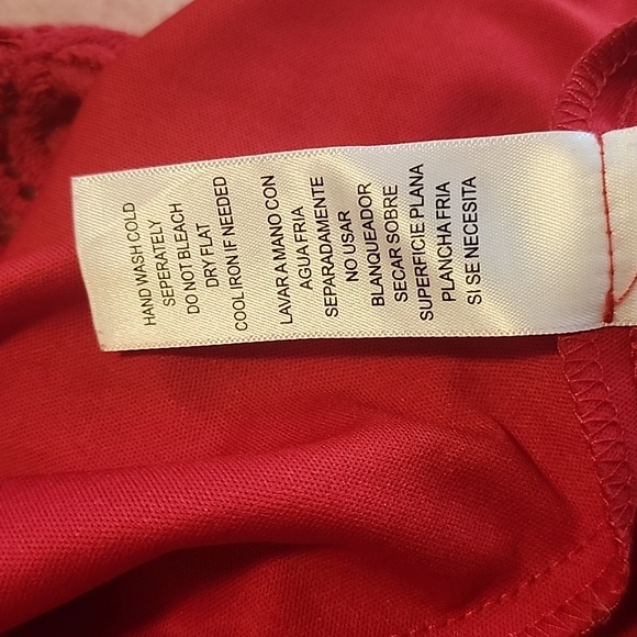 City Studio Red Lace Sleeveless Dress - Picture 8 of 8